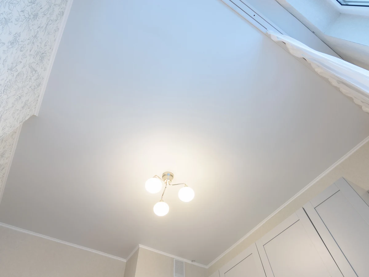 Ceiling painting white matte stretch finish in Hampstead by Hampstead Decorators, professional ceiling painters