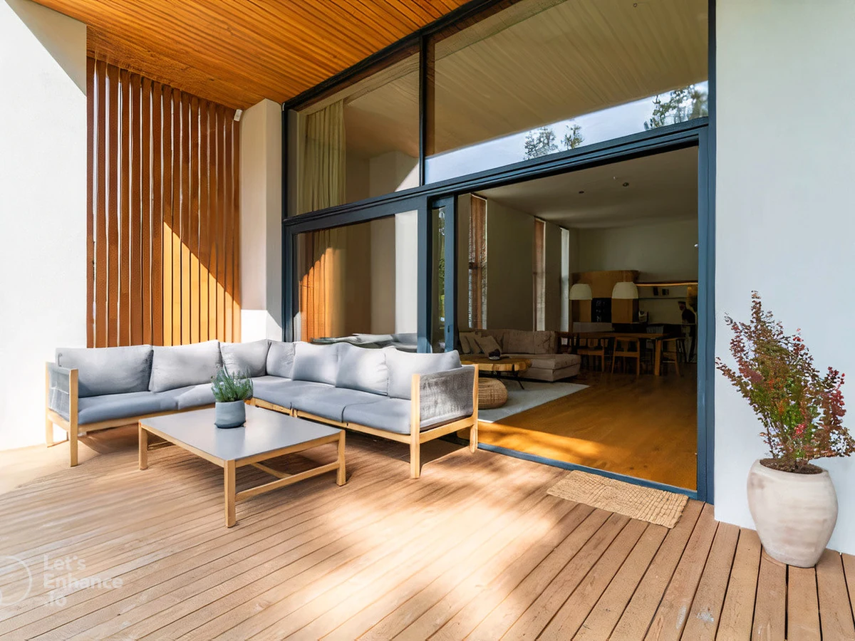 deck-painting-modern-timber-deck-hampstead-decorators-2 Modern timber deck painting cost example in Hampstead, NW London by Hampstead Decorators