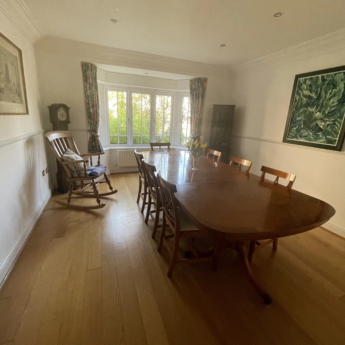 Decorated reception room in Hampstead