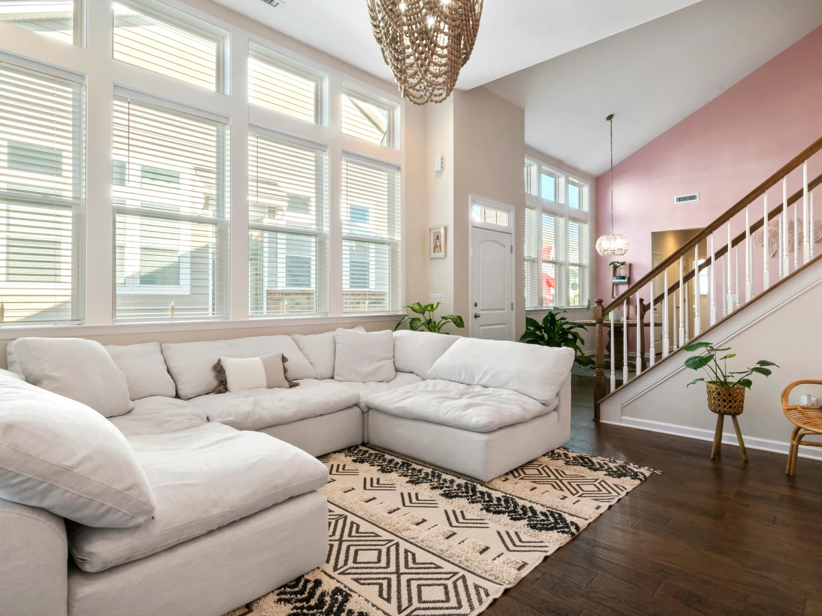 staircase-painting-open-plan-living-hampstead-decorators Open plan living staircase painting in Hampstead by Hampstead Decorators